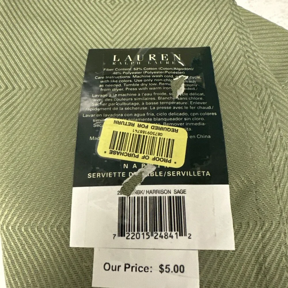 NEW RALPH LAUREN TABLE CLOTH 70